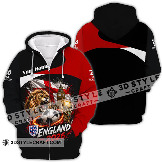 Unisex Shirt - Custom England World Cup 2026 Shirt style option 4