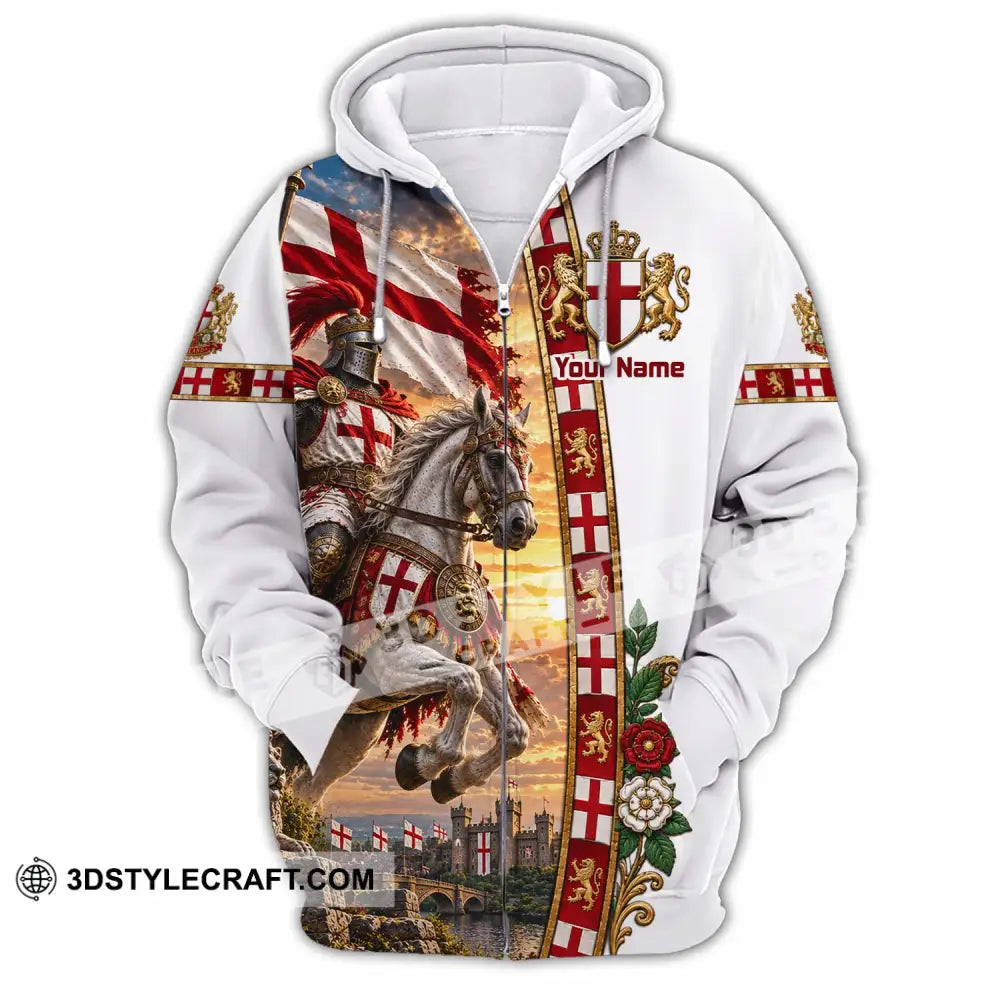 Unisex Shirt - Custom England Shirt - Zipper Hoodie / S - T-shirt