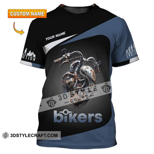 Unisex Shirt - Custom Evolution Heart, Biker Shirt style option 1