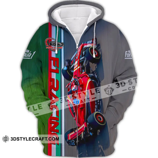 Unisex Shirt - Custom F1 Racing Shirt Zipper Hoodie / S T-shirt