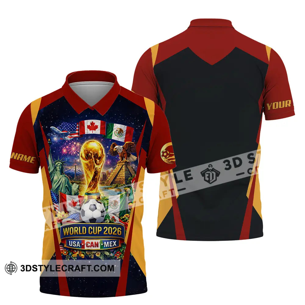 Unisex Shirt - Custom FIFA World Cup 2026 3D Shirt Polo Shirt / S T-shirt