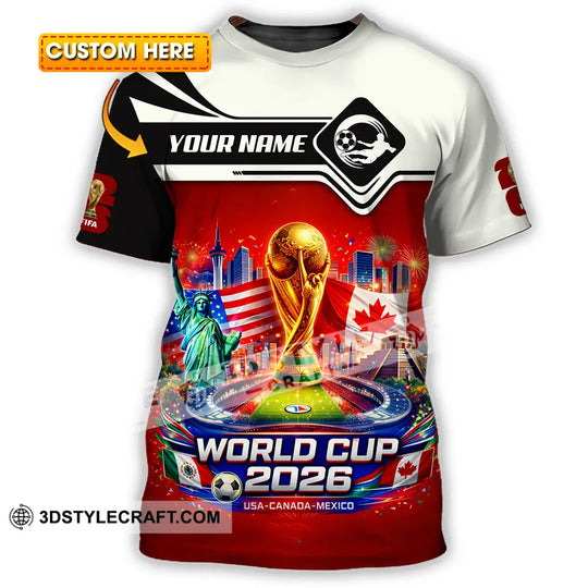 Unisex Shirt - Custom FIFA World Cup 2026 3D Shirt style option 1