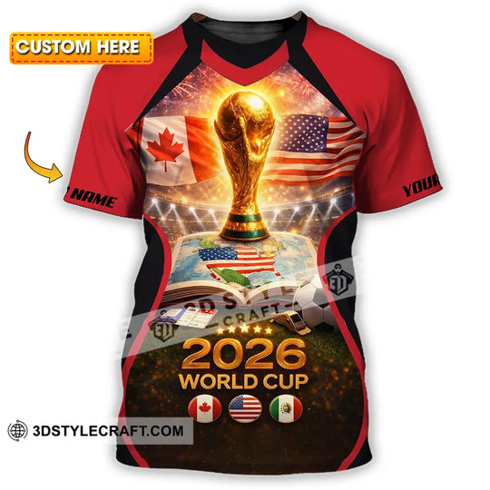 Unisex Shirt - Custom FIFA World Cup 2026 3D Shirt style option 1