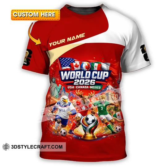Unisex Shirt - Custom FIFA World Cup 2026 3D Shirt style option 1