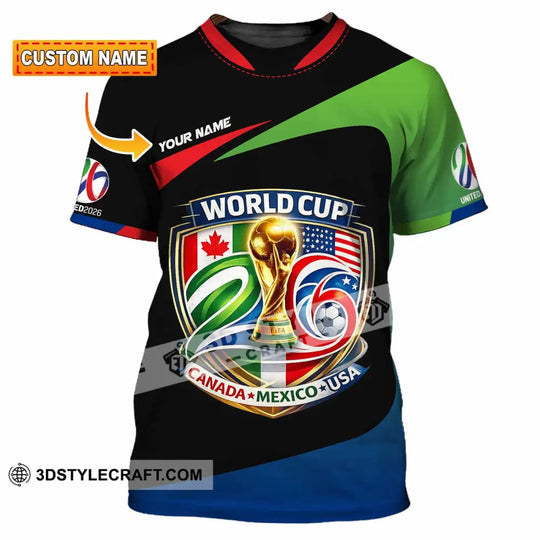 Unisex Shirt - Custom Fifa World Cup 2026 3D Shirt style option 1