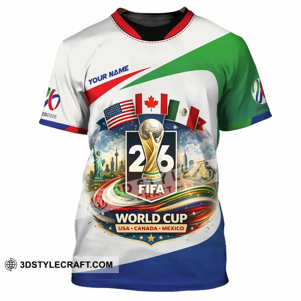 Unisex Shirt - Custom Fifa World Cup 2026 3D Shirt T-Shirt / S T-shirt