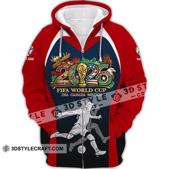 Unisex Shirt - Custom Fifa World Cup 2026 3D Shirt style option 3