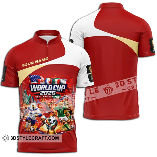 Unisex Shirt - Custom FIFA World Cup 2026 3D Shirt style option 3