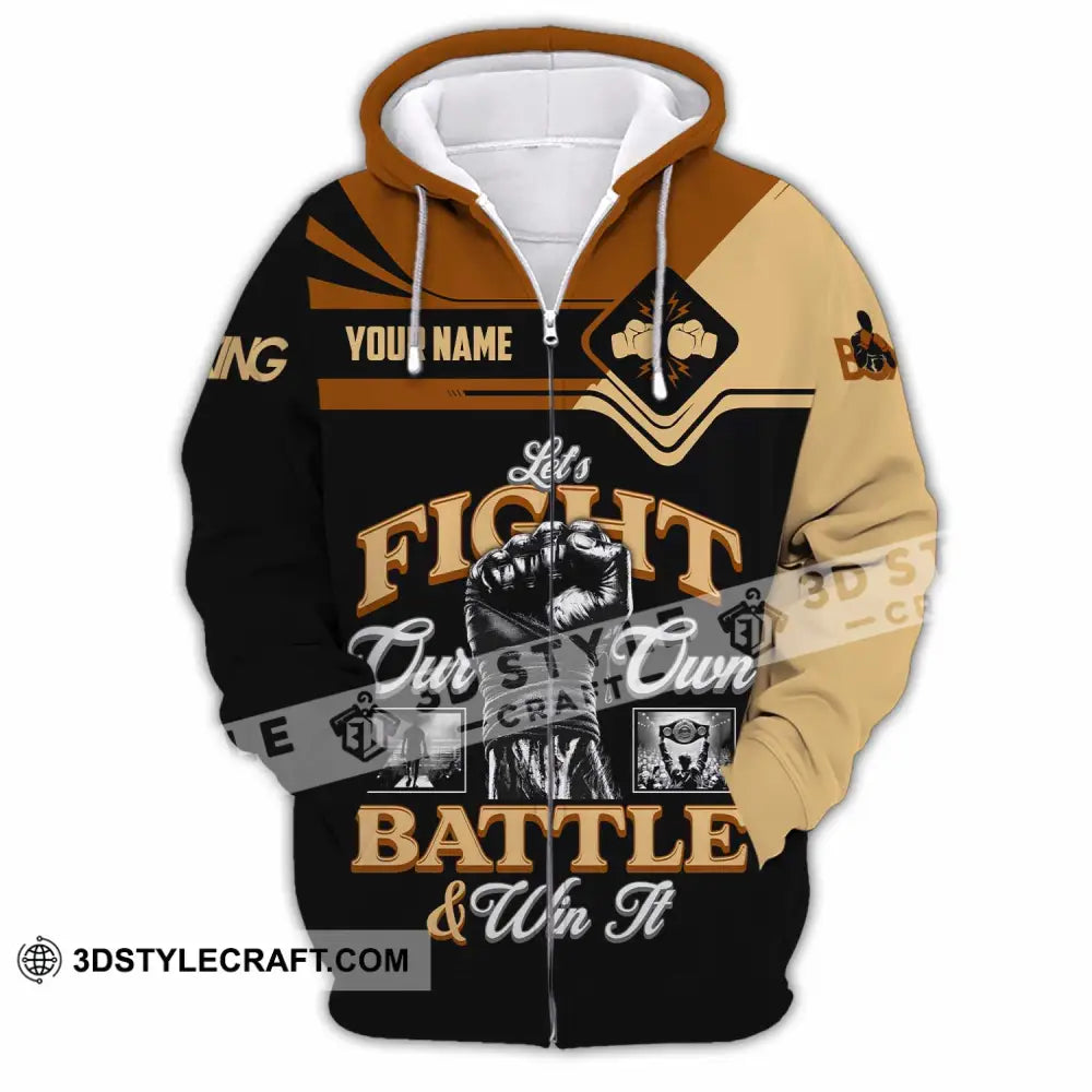 Unisex Shirt - Custom Fight Our Own Battles And Win Shirt Zipper Hoodie / S T-shirt