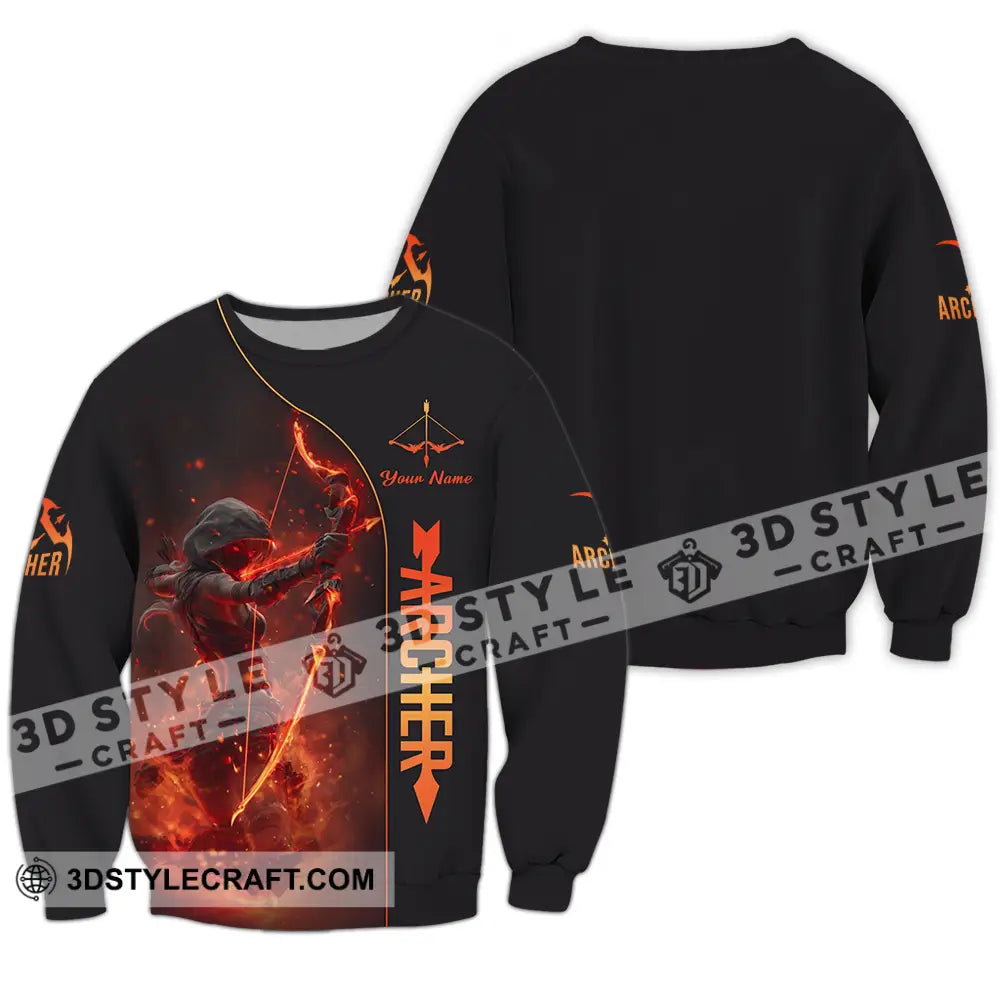 Unisex Shirt - Custom Fire Archery Shirt Long Sleeve / S T-shirt