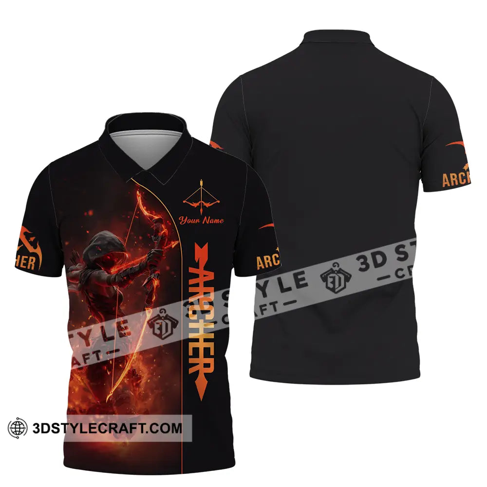 Unisex Shirt - Custom Fire Archery Shirt Polo Shirt / S T-shirt