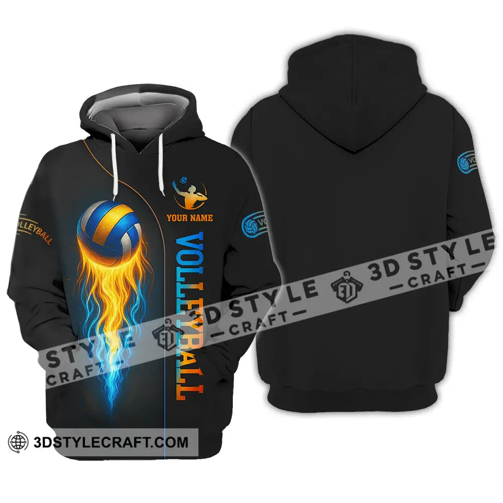 Unisex Shirt - Custom Fire Volleyball Shirt Hoodie / S T-shirt