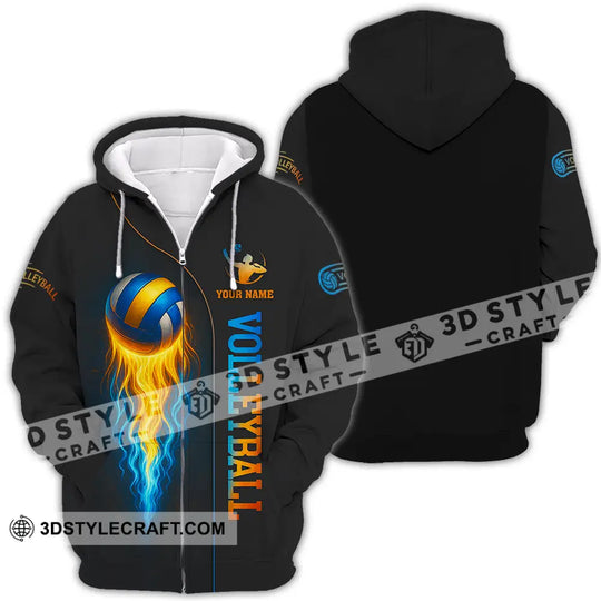 Unisex Shirt - Custom Fire Volleyball Shirt style option 4