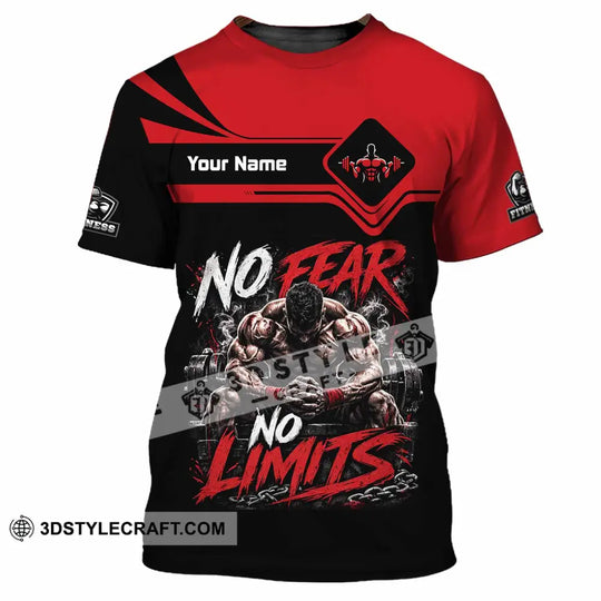 Unisex Shirt - Custom Fitness No Fear No Limits Shirt style option 4