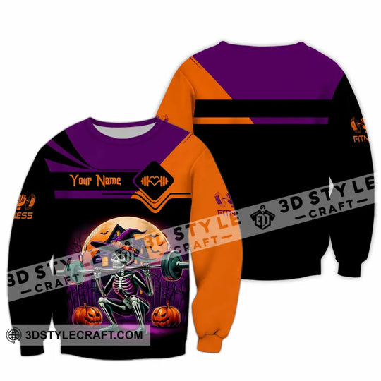 Unisex Shirt - Custom Fitness Weightlifting Halloween Sport Shirt style option 3