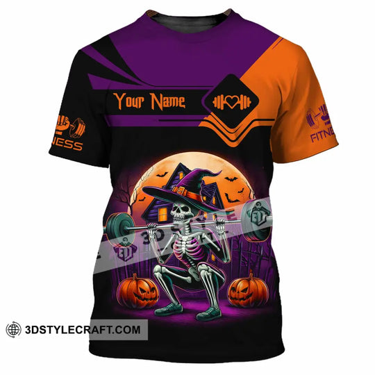 Unisex Shirt - Custom Fitness Weightlifting Halloween Sport Shirt style option 4