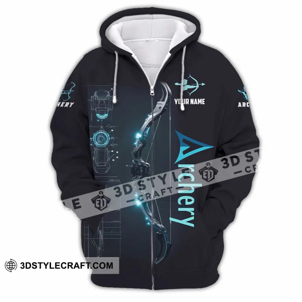 Unisex Shirt - Custom Shirt For Archery Player Zipper Hoodie / S T-shirt