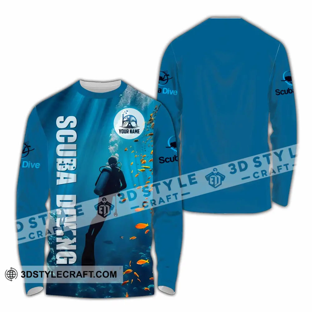 Unisex Shirt - Custom Shirt For Scuba Diving Player Long Sleeve Shirt / S T-shirt