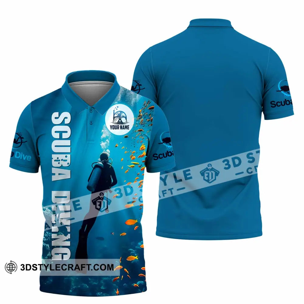 Unisex Shirt - Custom Shirt For Scuba Diving Player Polo Shirt / S T-shirt