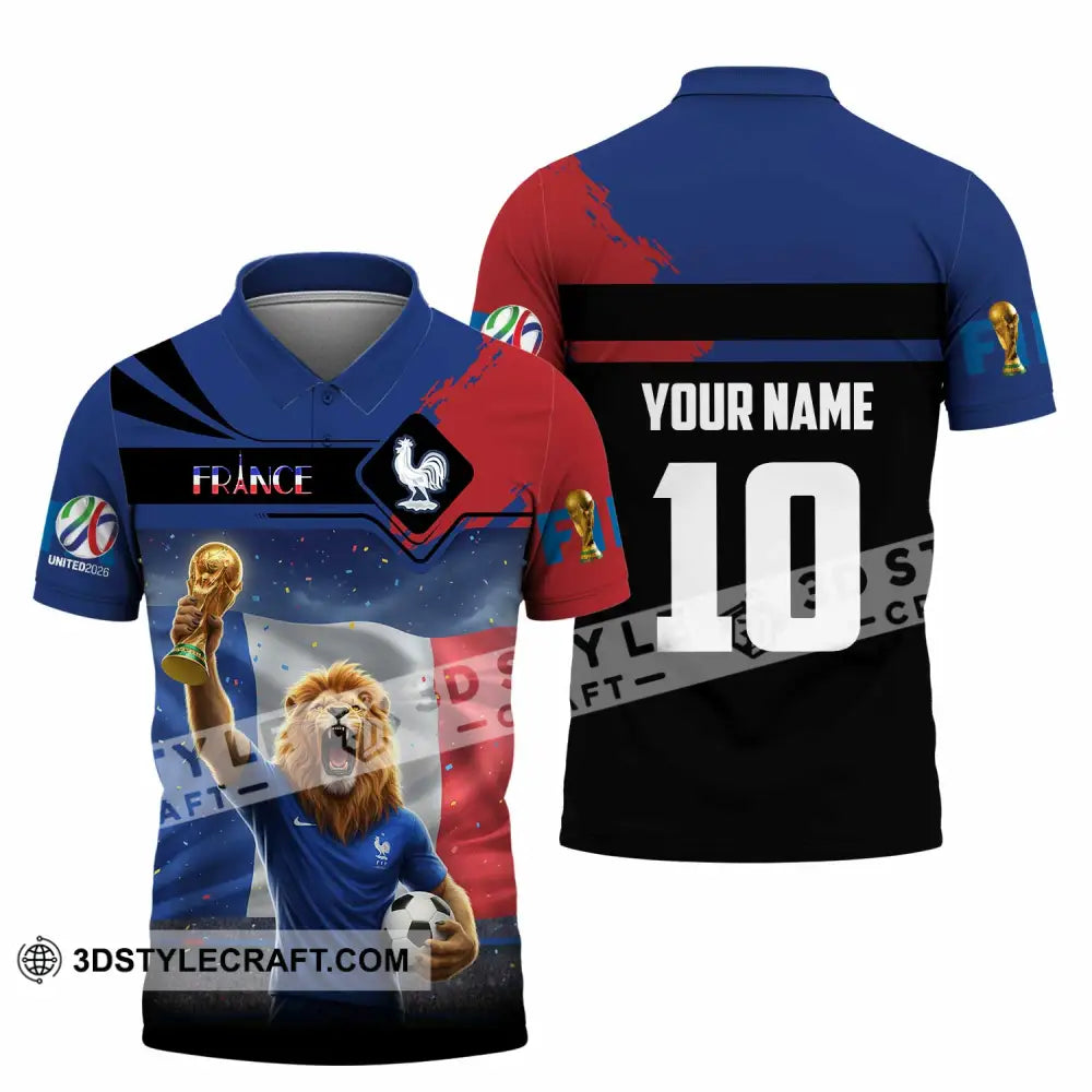 Unisex Shirt - Custom France 3D Shirt Polo Shirt / S T-shirt