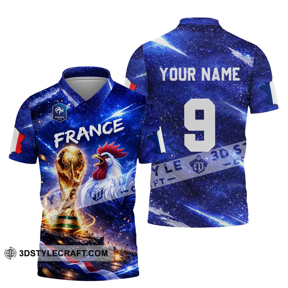 Unisex Shirt - Custom France World Cup 2026 3D Shirt Polo Shirt / S T-shirt