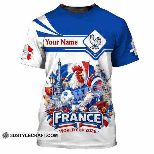 Unisex Shirt - Custom France Fifa World Cup 2026 3D Shirt style option 4