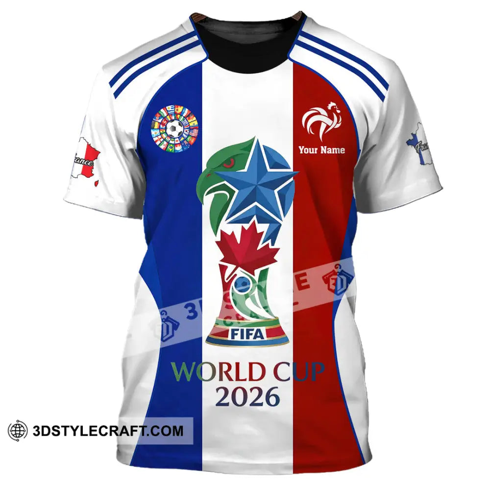 Unisex Shirt - Custom France World Cup 2026 Shirt - T-Shirt / S - T-shirt