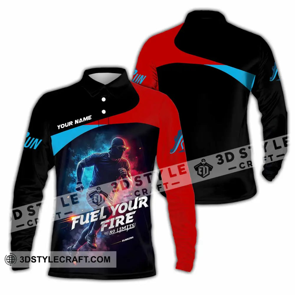 Unisex Shirt - Custom Fuel Your Fire 3D Shirt Long Sleeve Polo / S T-shirt