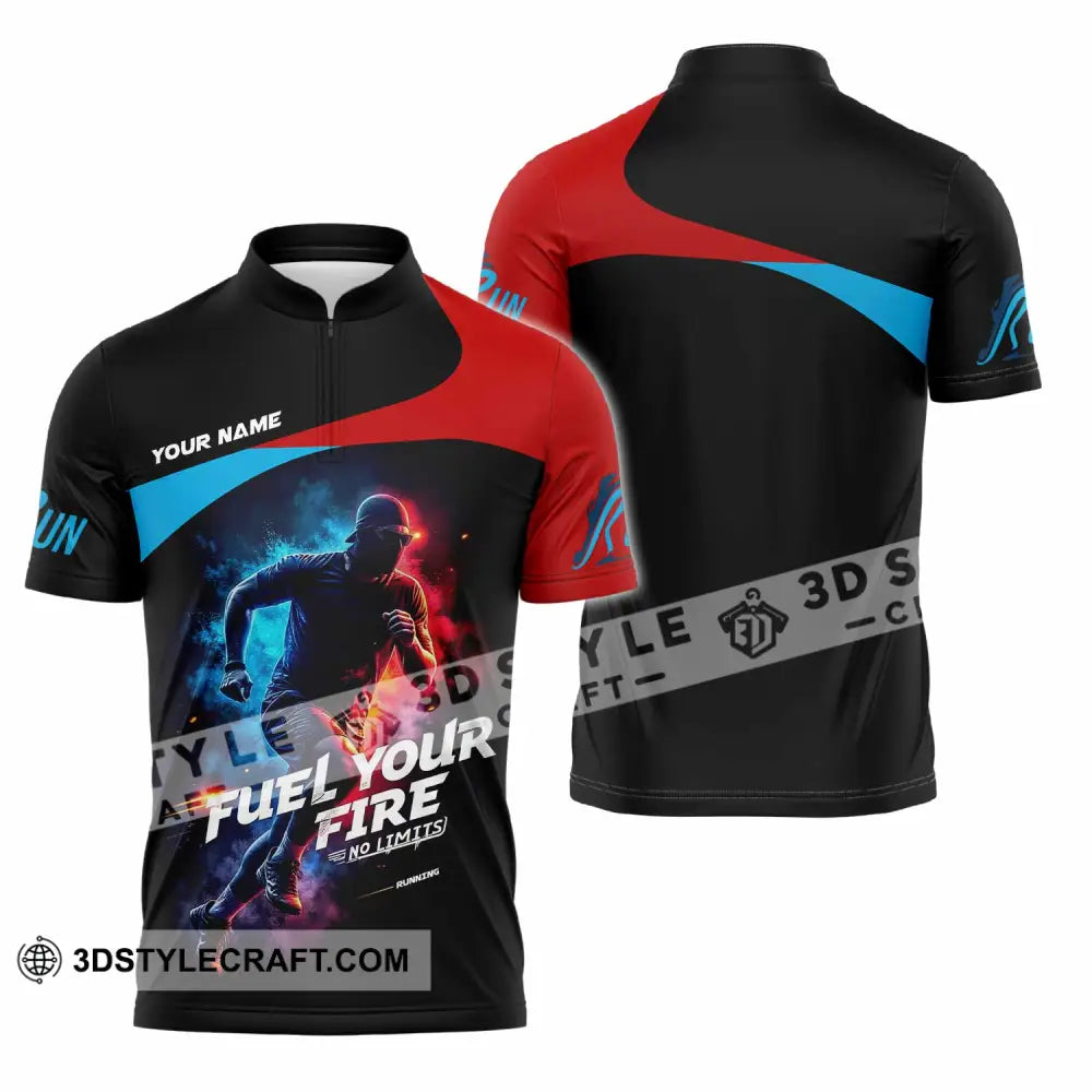 Unisex Shirt - Custom Fuel Your Fire 3D Shirt Zipper Polo Shirt / S T-shirt