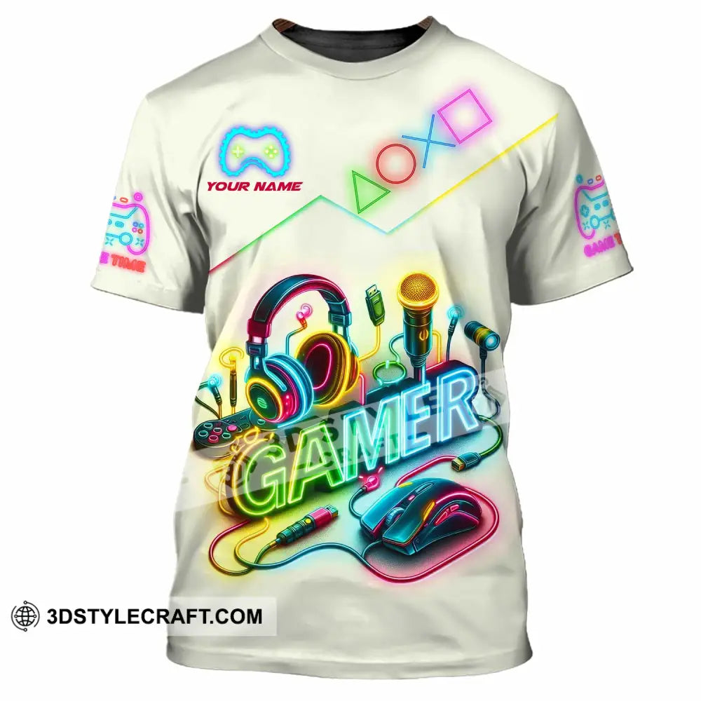 Unisex Shirt - Custom Gamer Game Time Shirt T-Shirt / S T-shirt