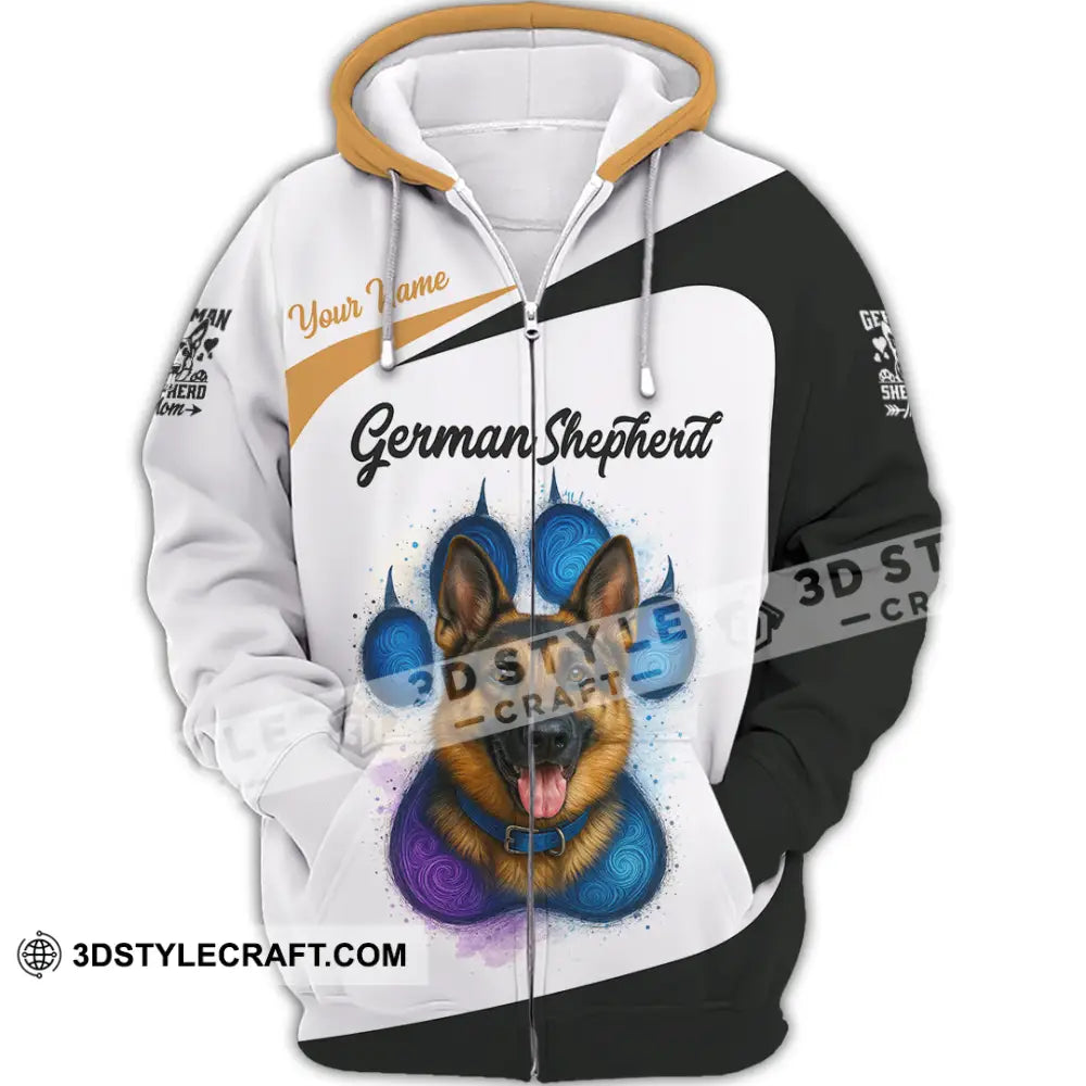 Unisex Shirt - Custom German Shepherd Shirt Zipper Hoodie / S T-shirt