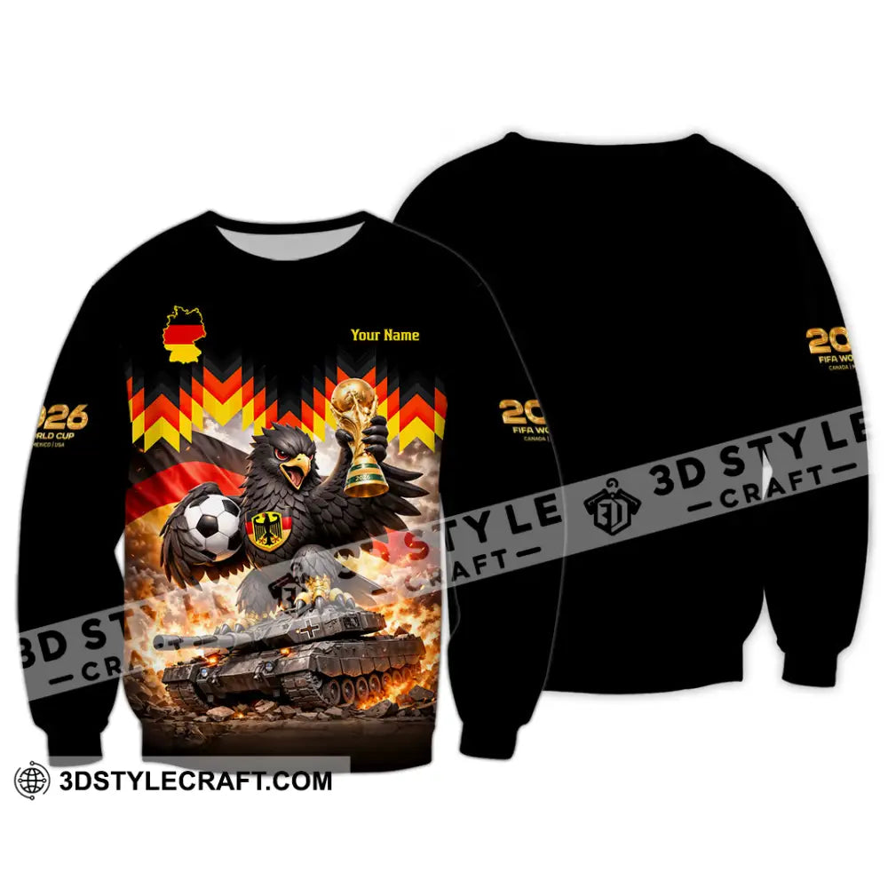 Unisex Shirt - Custom Germany World Cup 2026 3D Shirt Long Sleeve / S T-shirt