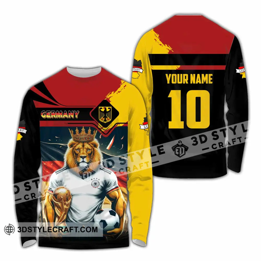Unisex Shirt - Custom Germany 3D Shirt Long Sleeve Shirt / S T-shirt