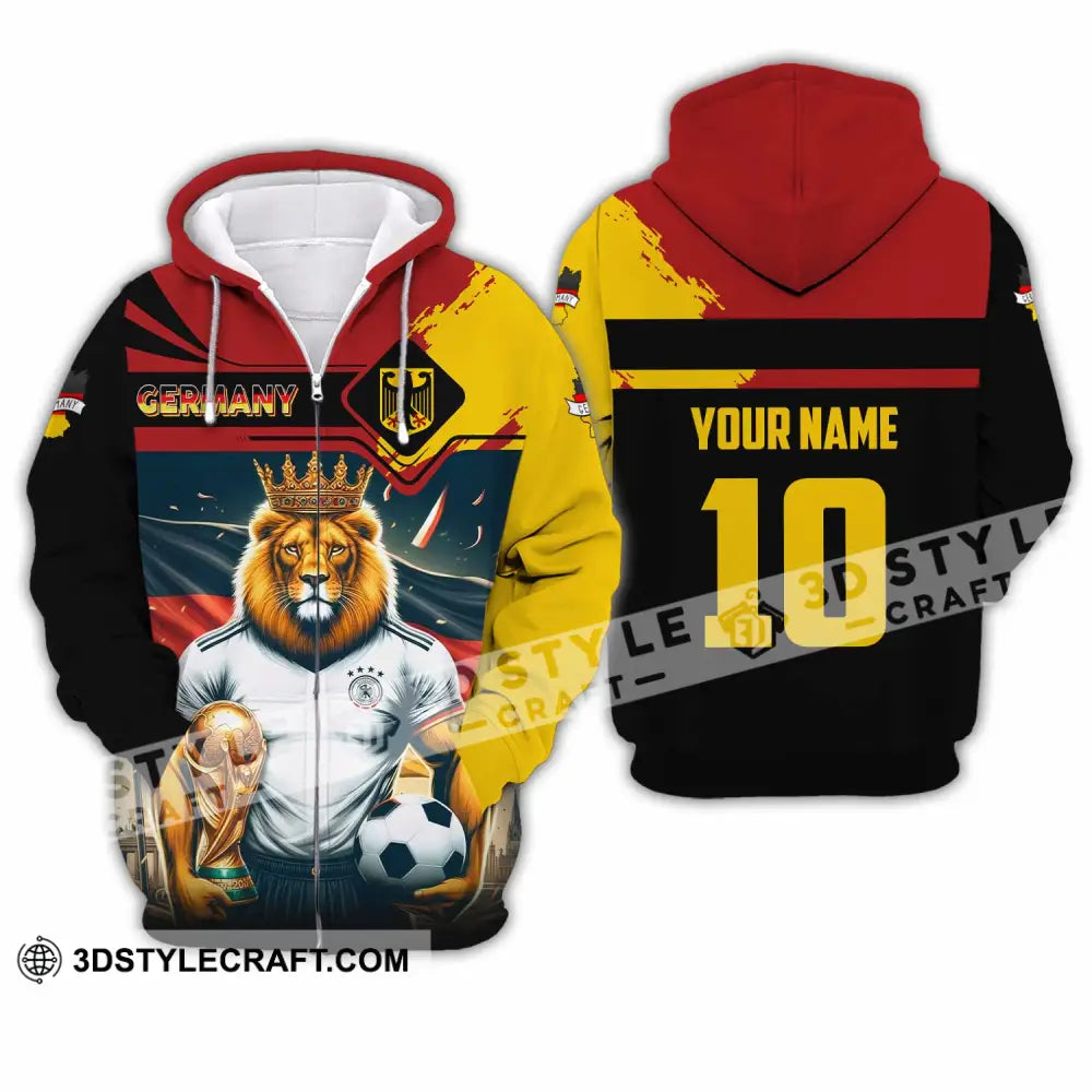 Unisex Shirt - Custom Germany 3D Shirt Zipper Hoodie / S T-shirt