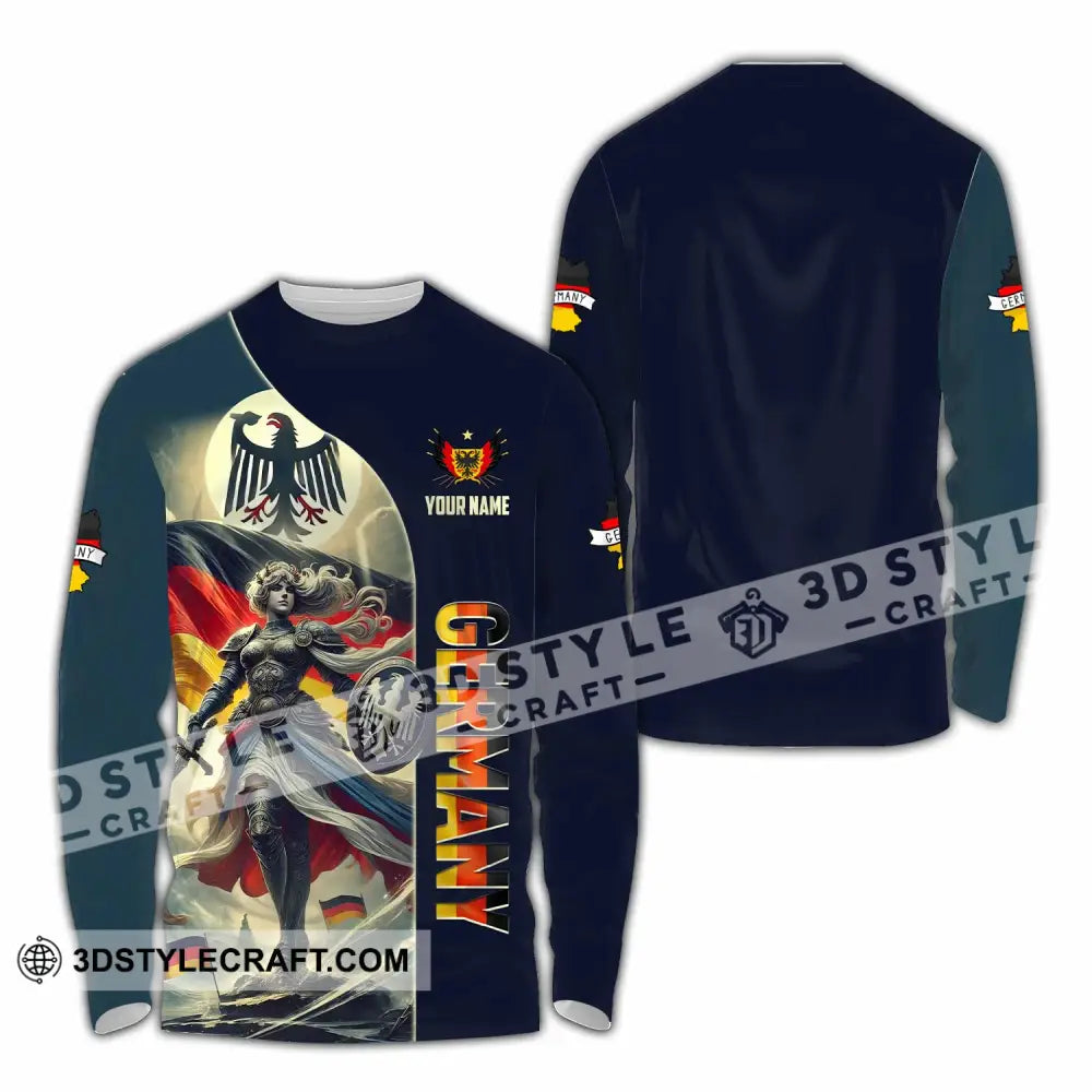 Unisex Shirt - Custom Germany Shirt Long Sleeve Shirt / S T-shirt
