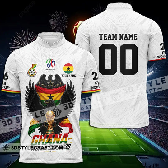 Unisex Shirt - Custom Ghana World Cup 2026 3D Shirt style option 2