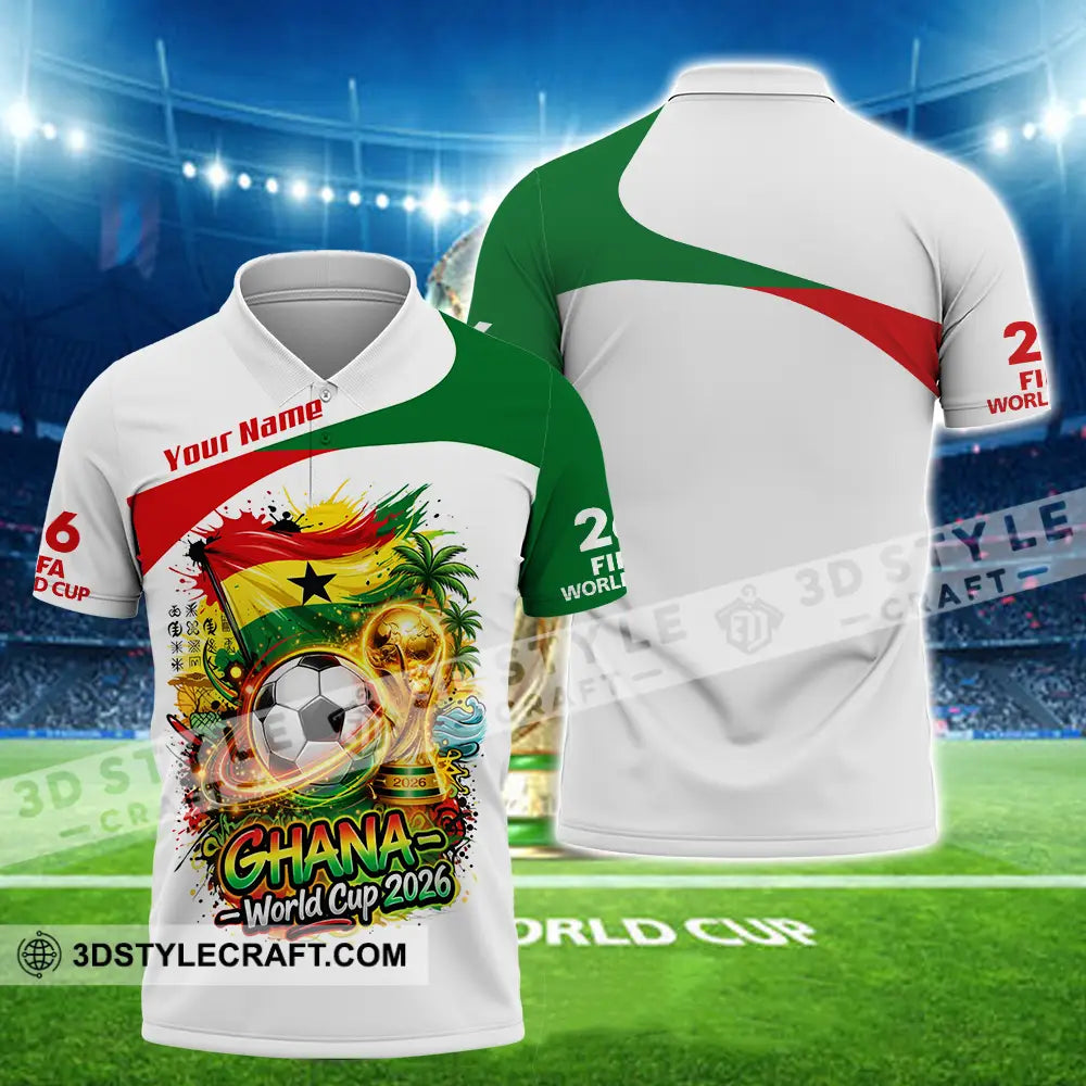 Unisex Shirt - Custom Ghana World Cup 2026 3D Shirt - Polo Shirt / S - T-shirt