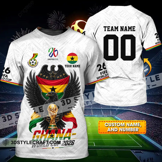 Unisex Shirt - Custom Ghana World Cup 2026 3D Shirt style option 1