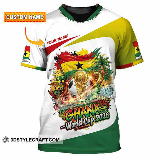Unisex Shirt - Custom Ghana World Cup 2026 3D Shirt style option 1