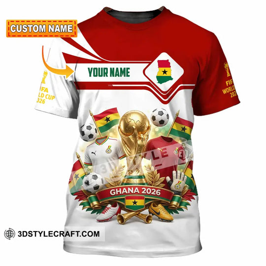 Unisex Shirt - Custom Ghana World Cup 2026 3D Shirt style option 1