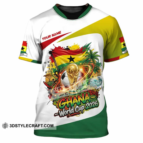 Unisex Shirt - Custom Ghana World Cup 2026 3D Shirt style option 2