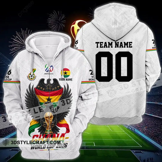 Unisex Shirt - Custom Ghana World Cup 2026 3D Shirt style option 4