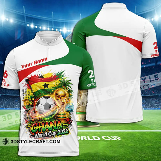 Unisex Shirt - Custom Ghana World Cup 2026 3D Shirt style option 2