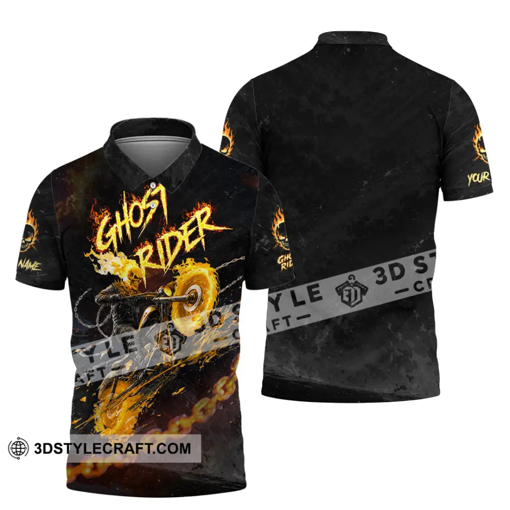 Unisex Shirt - Custom Ghost Rider Shirt - Polo Shirt / S - T-shirt