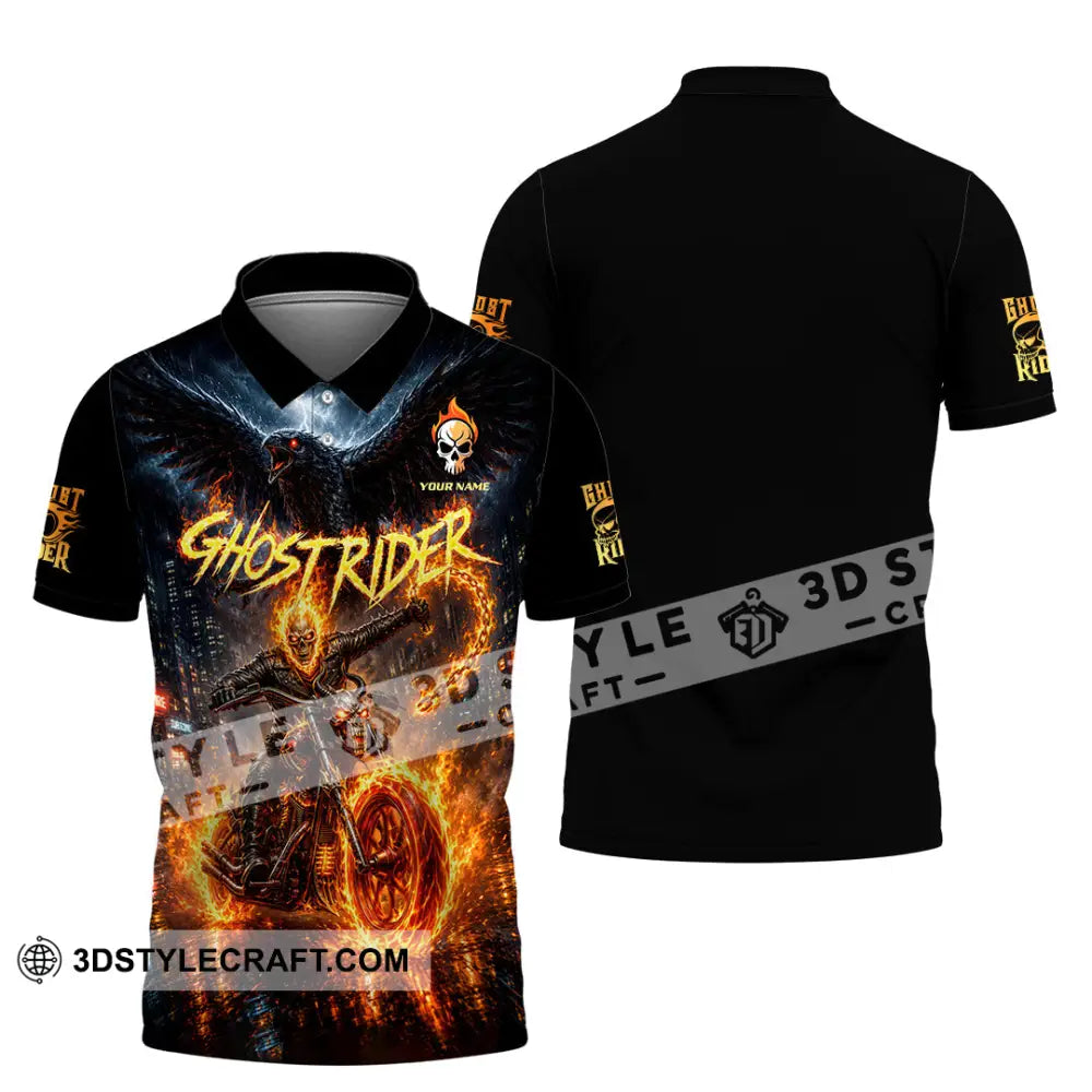 Unisex Shirt - Custom Ghost Rider Shirt - Polo Shirt / S - T-shirt