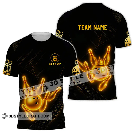Unisex Shirt - Custom Golden Bowling Shirt style option 2