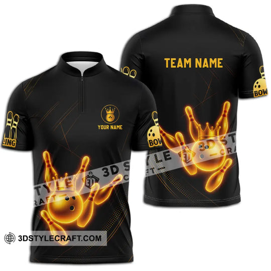 Unisex Shirt - Custom Golden Bowling Shirt style option 3