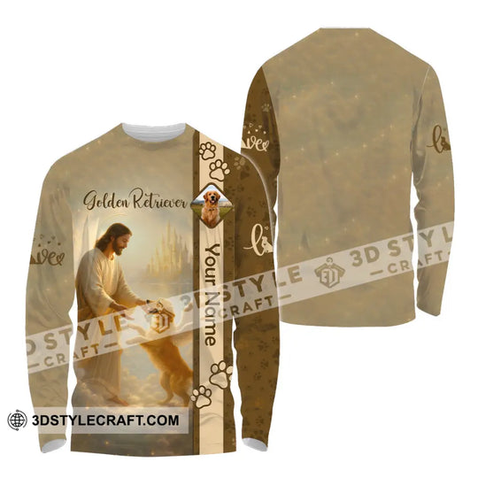 Unisex Shirt - Custom Golden Retriever And God Shirt style option 4