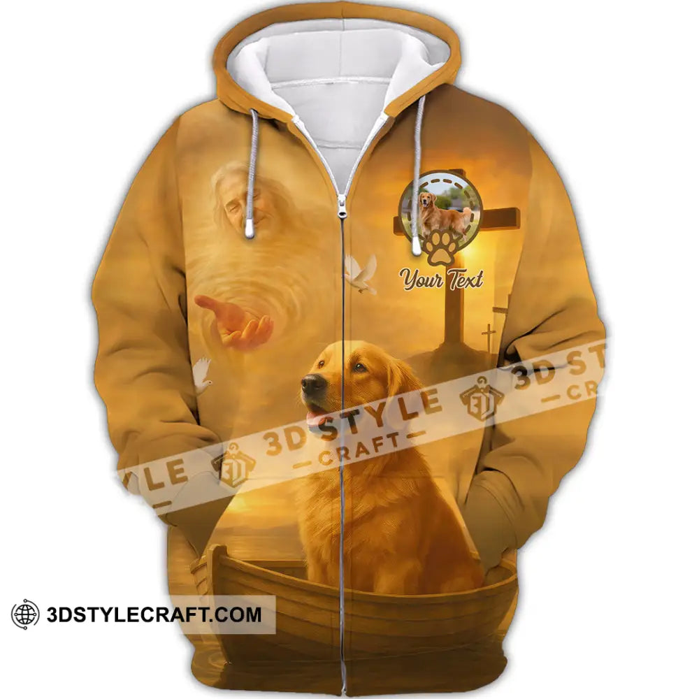 Unisex Shirt - Custom Golden Retriever Gone But Never Forgotten Shirt Zipper Hoodie / S T-shirt