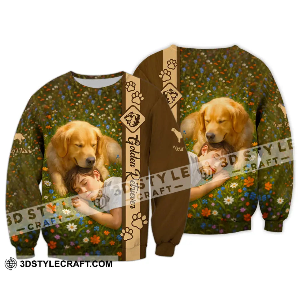 Unisex Shirt - Custom Golden Retriever Shirt Long Sleeve / S T-shirt